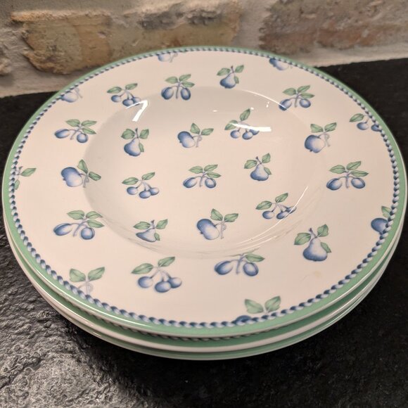 Set Of 3 Villeroy & Boch Provence Miramar Pasta Soup Bowls 9 5/8" - Picture 8 of 8